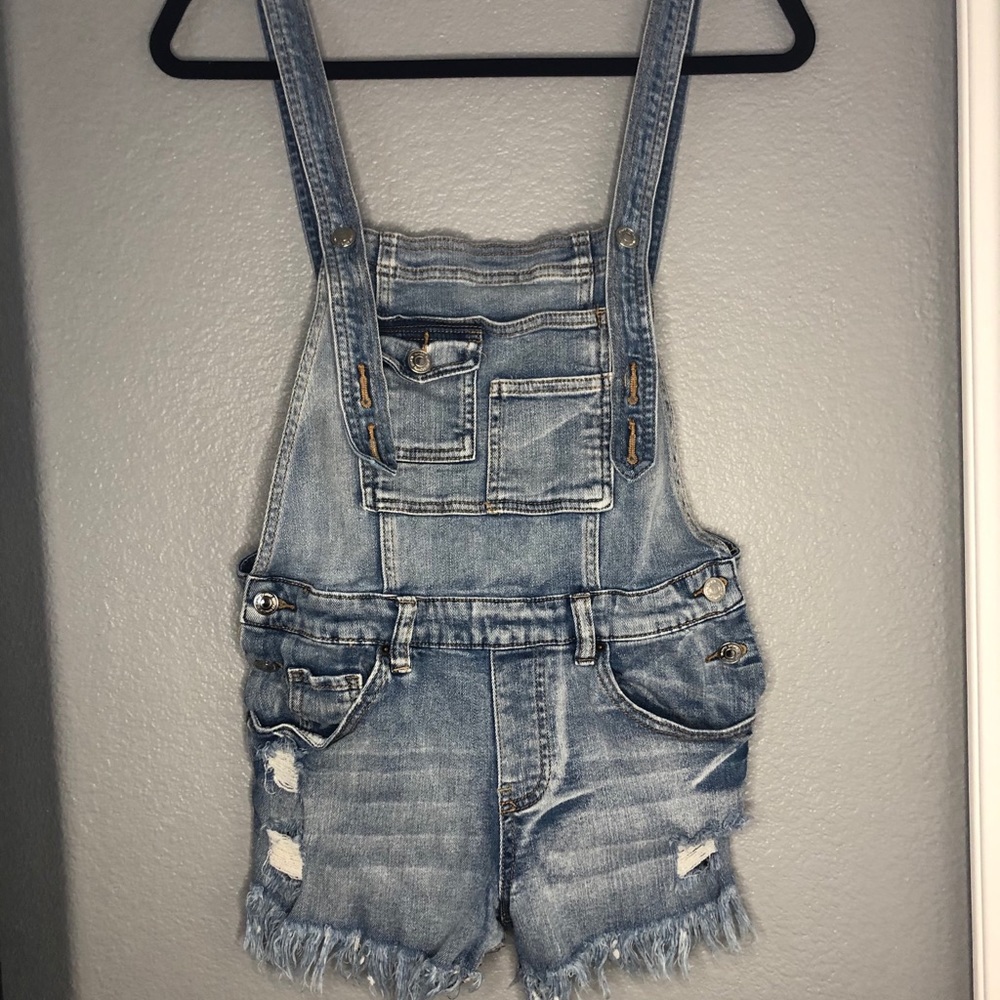 Denim Short Overalls